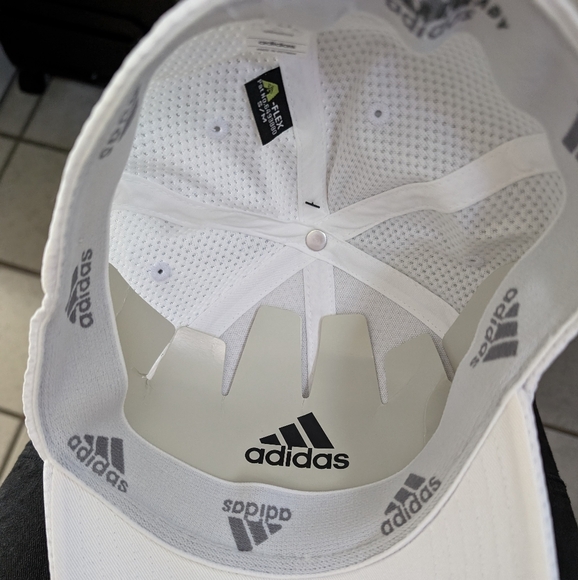 NWT adidas Men's Zags 2.0 Structured Mid Crown A-Flex Stretch Fit Hat White - Picture 9 of 10
